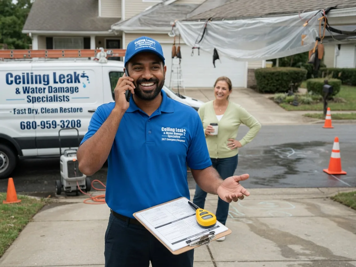 Ceiling Leak Cleanup Wilson, OK FAQs